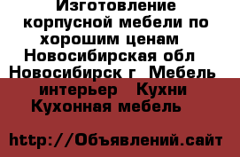 Изготовление корпусной мебели по хорошим ценам - Новосибирская обл., Новосибирск г. Мебель, интерьер » Кухни. Кухонная мебель   